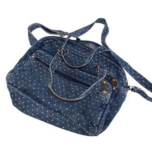 Stylish Blue Polka Dot Women's Bag